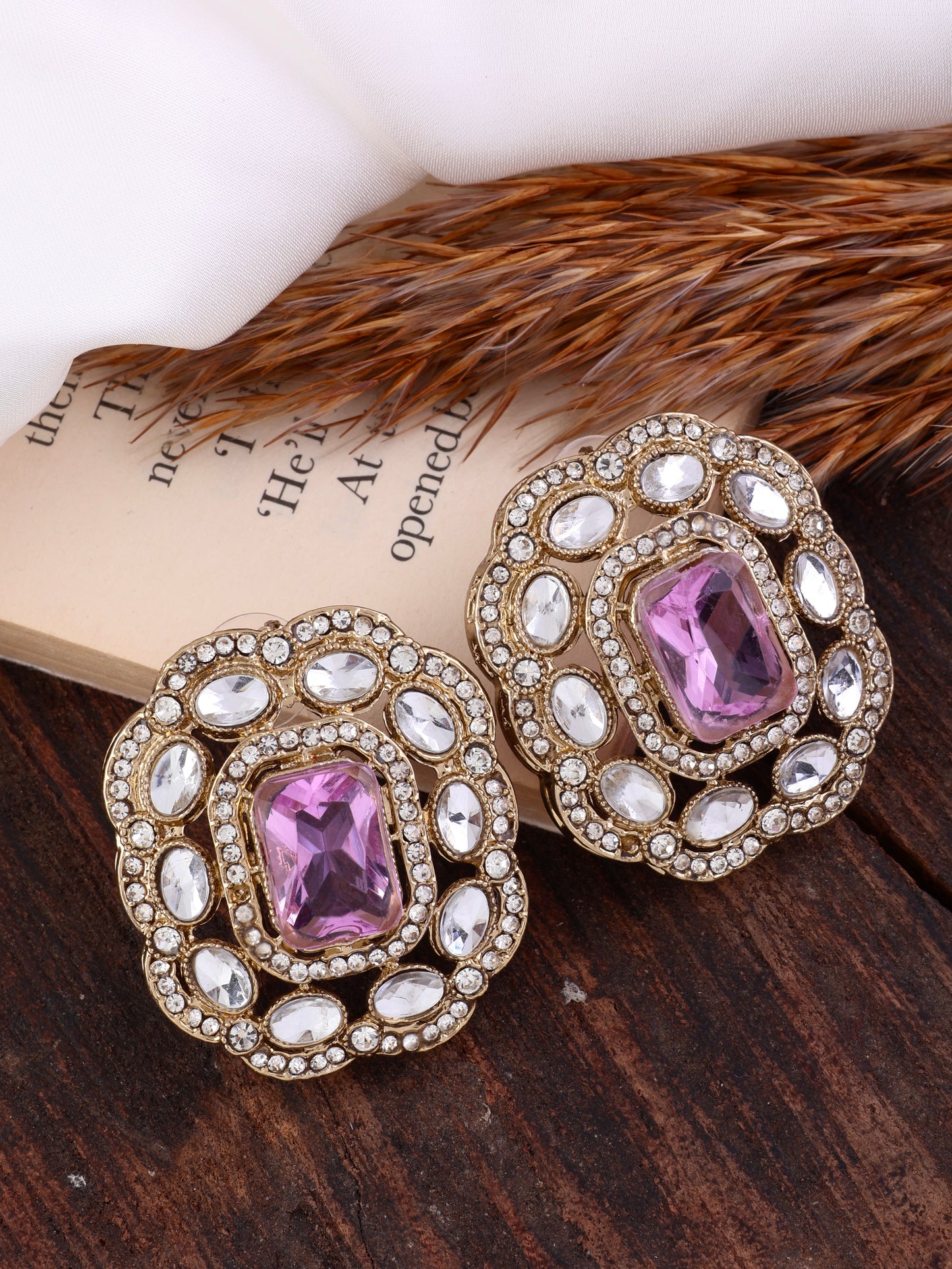 Lilac Gunveen Premium Stud Earrings