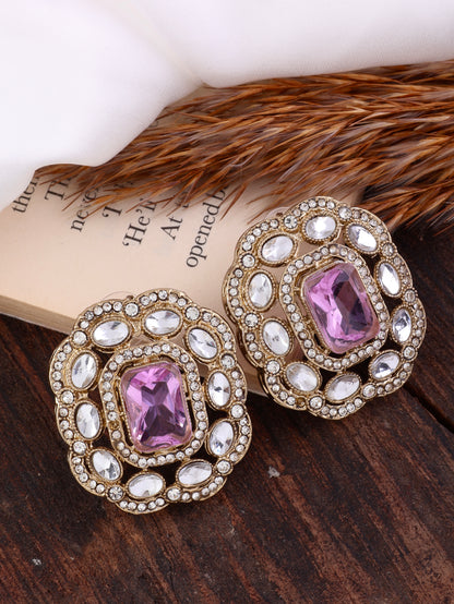 Lilac Gunveen Premium Stud Earrings