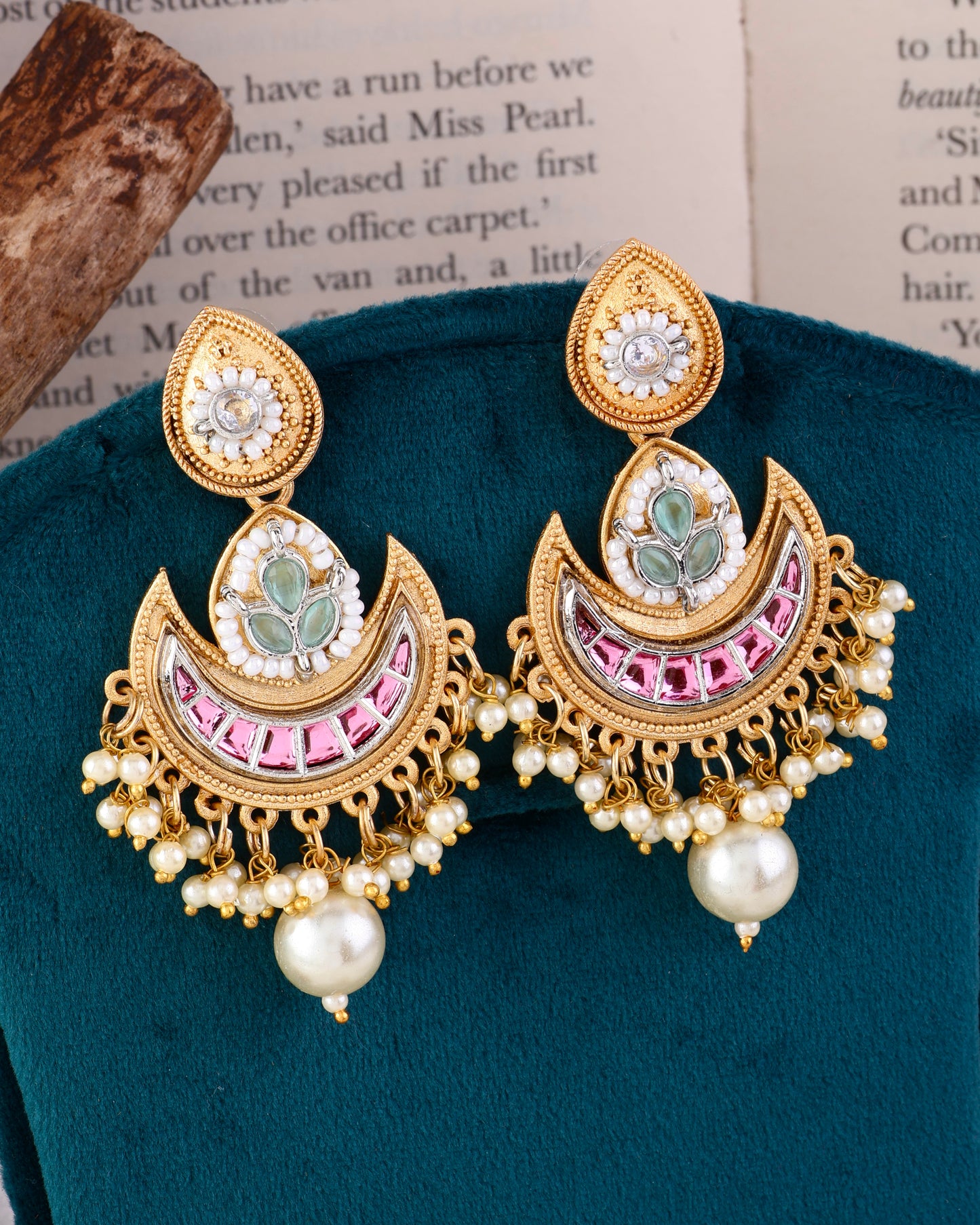 Varun Designer Earring Brass Lookalike