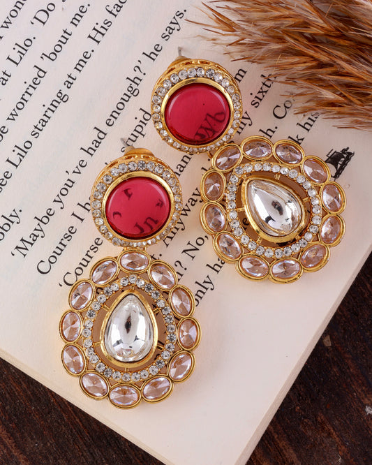 Ruby Oshini Designer Earring