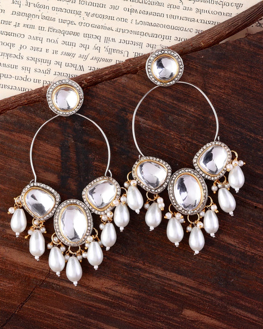 Silver Dilpreet Chandbali Standard Small Size