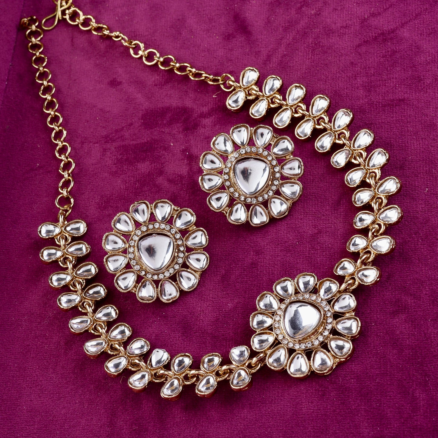 Eknoor Indo Western Necklace With Earrings