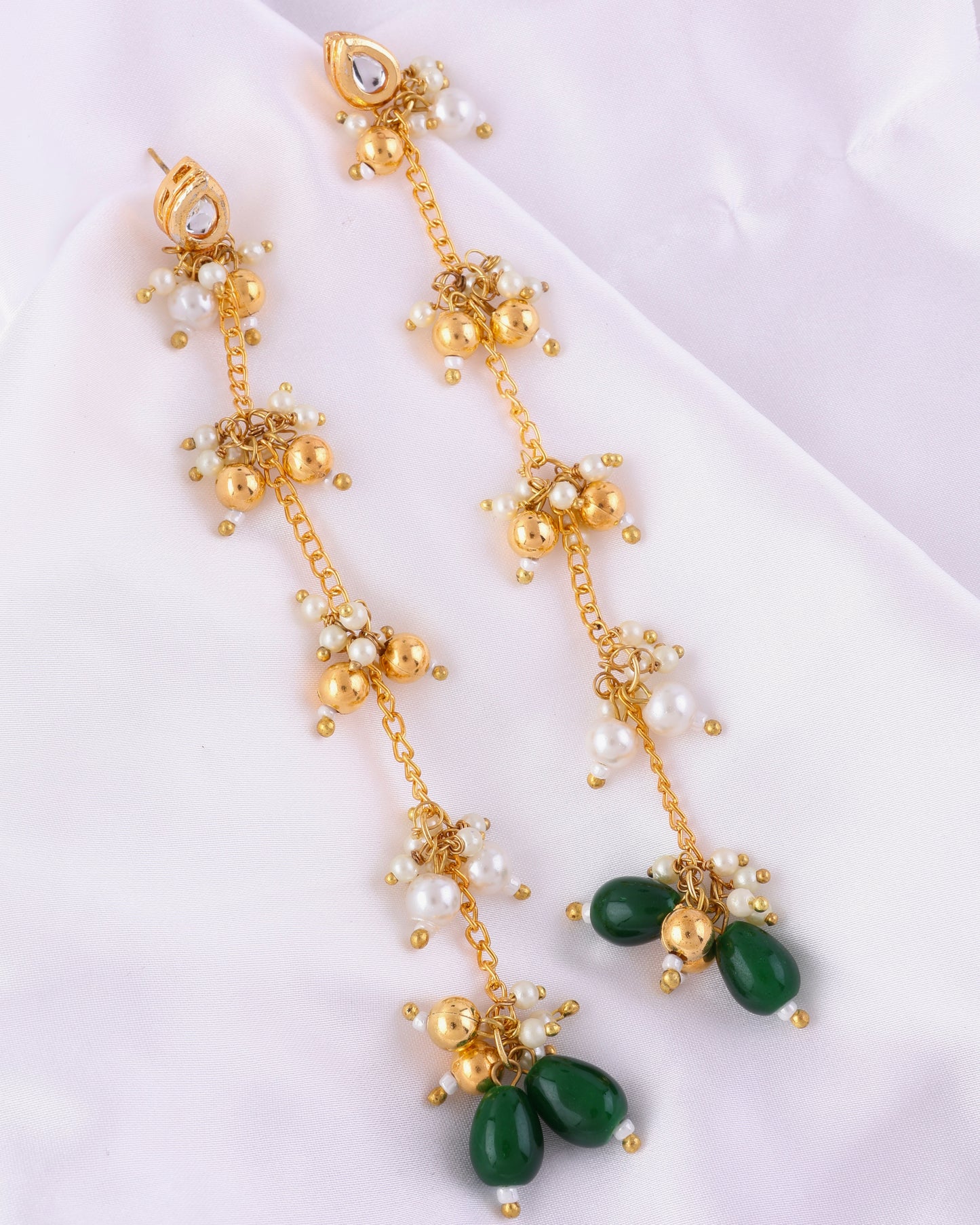Green Aariz Kashmiri Look Earring