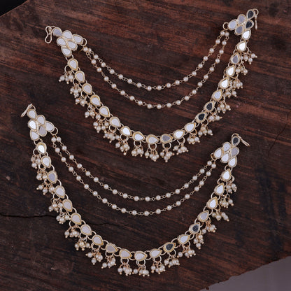 Bahubali Mirror Kaan Chain Pair