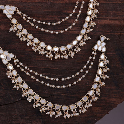 Bahubali Mirror Kaan Chain Pair