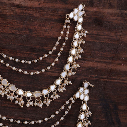 Bahubali Mirror Kaan Chain Pair