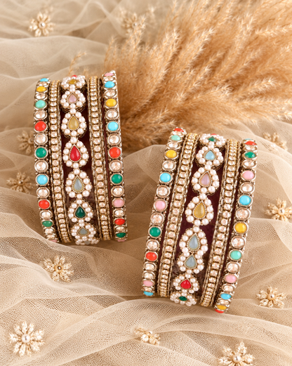 Multi Amiya Bangle Set