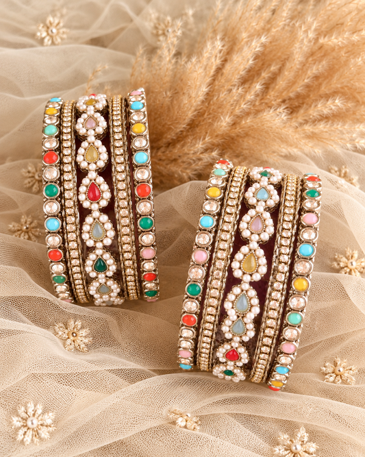 Multi Amiya Bangle Set