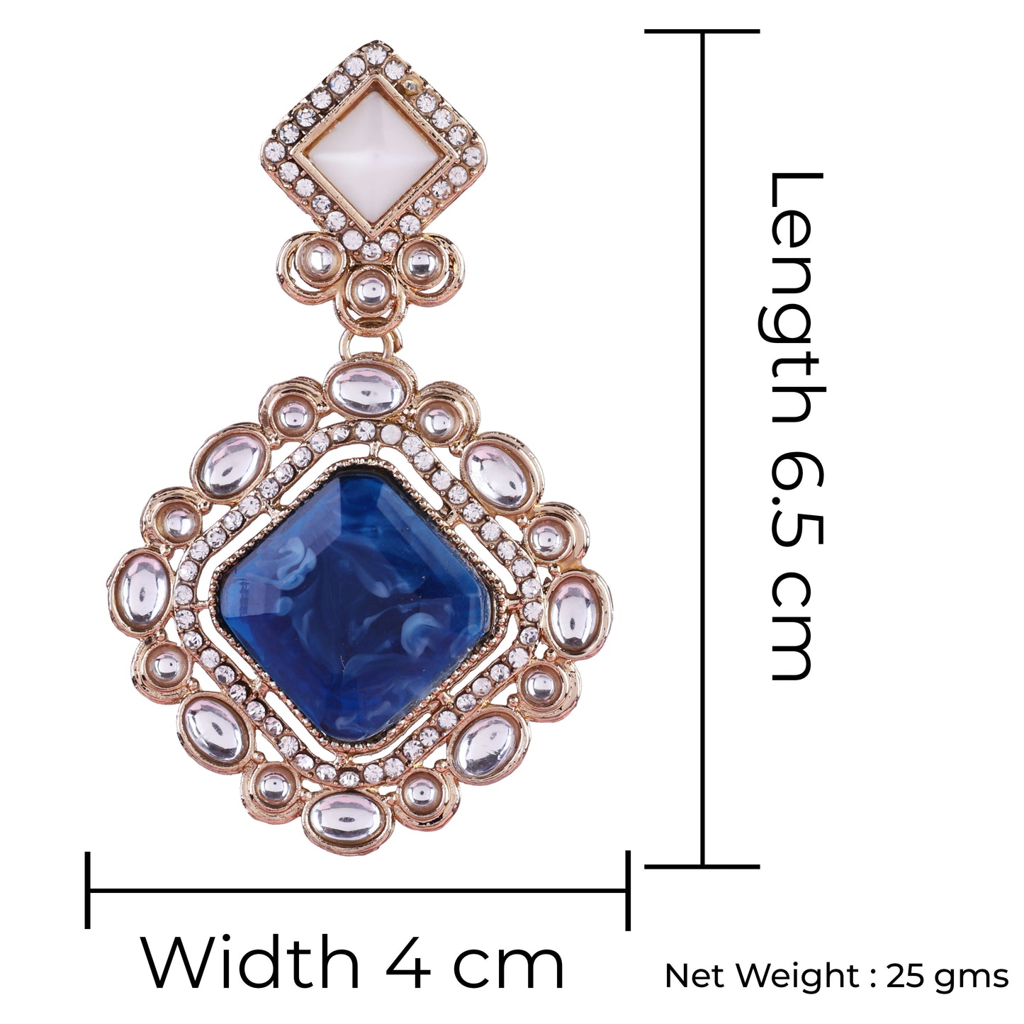 Blue  Raashi Zircon Earring