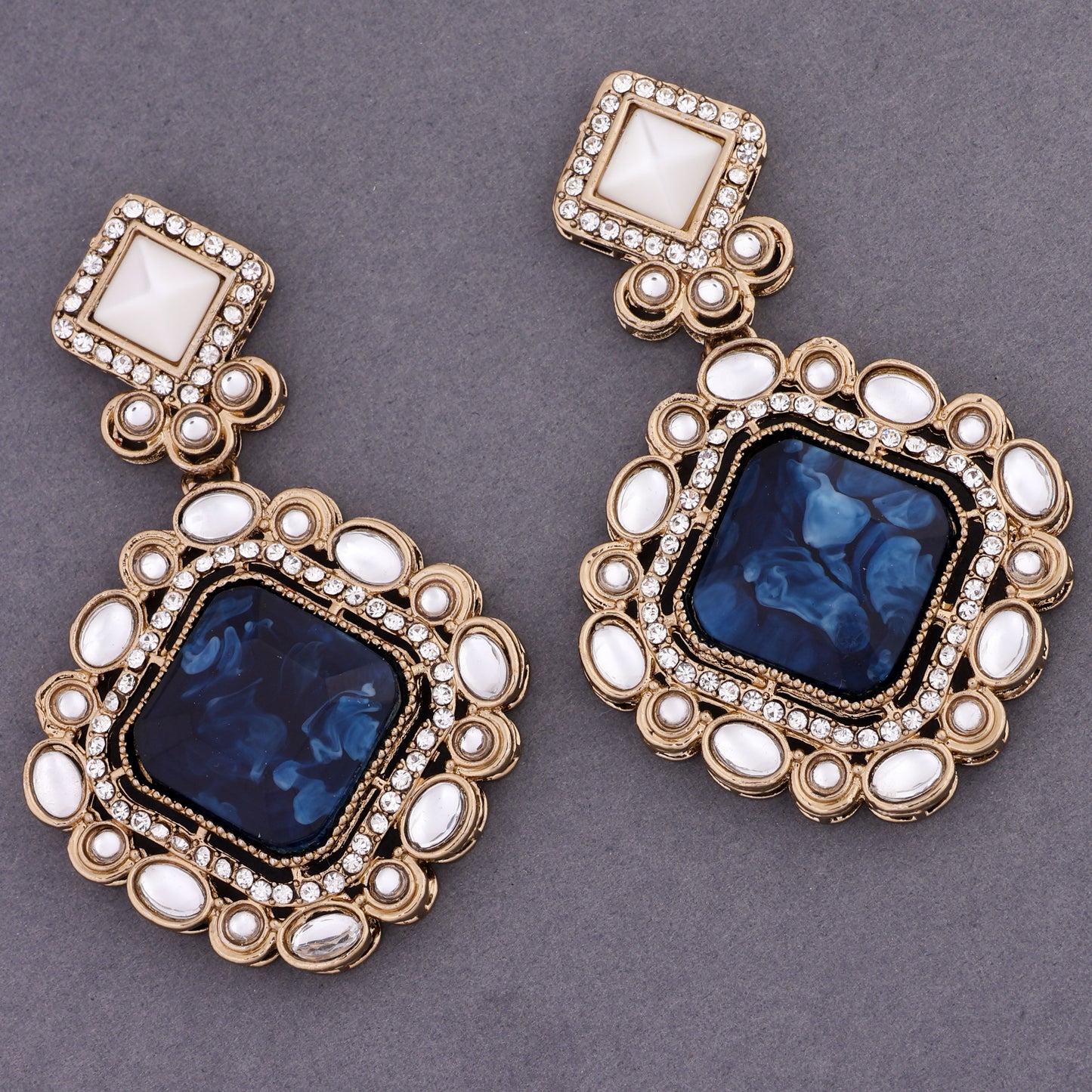 Blue  Raashi Zircon Earring