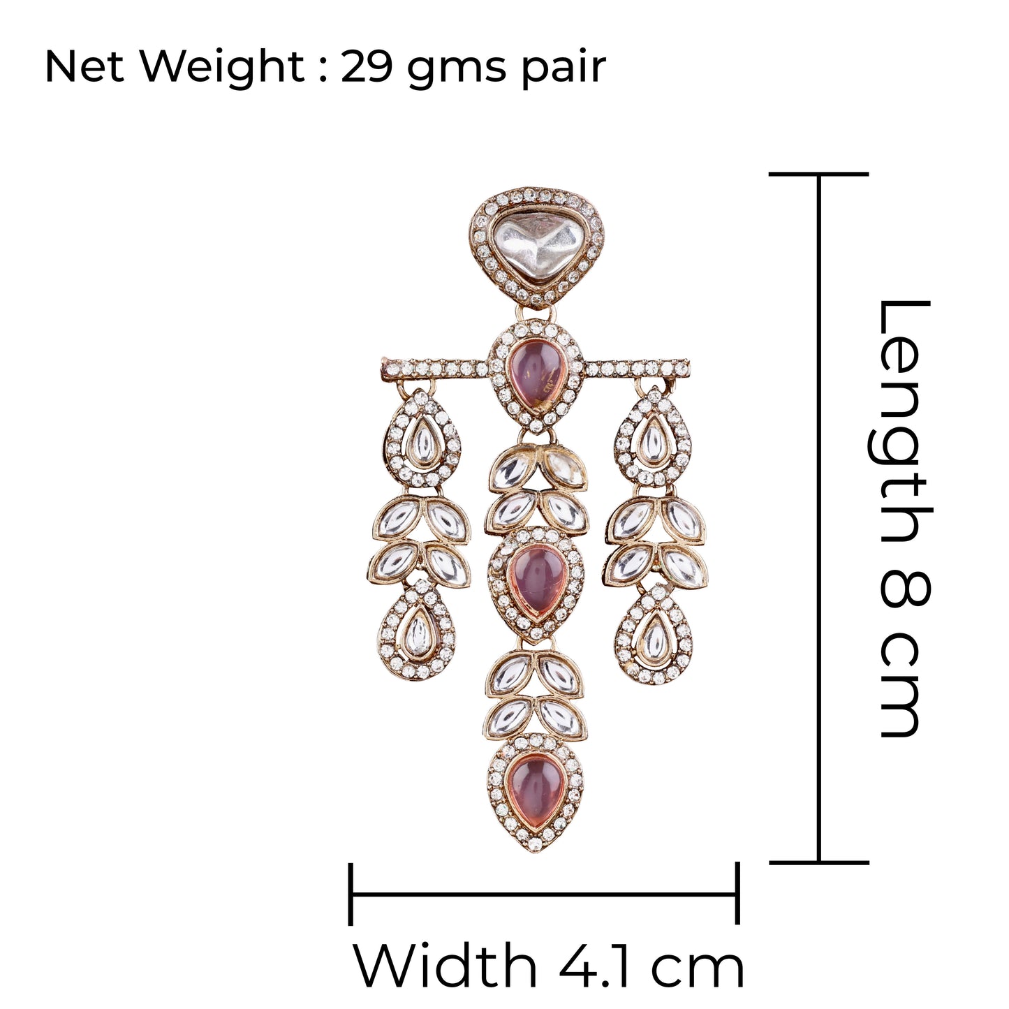 Blush Japneet Premium Designer Zircone Earring