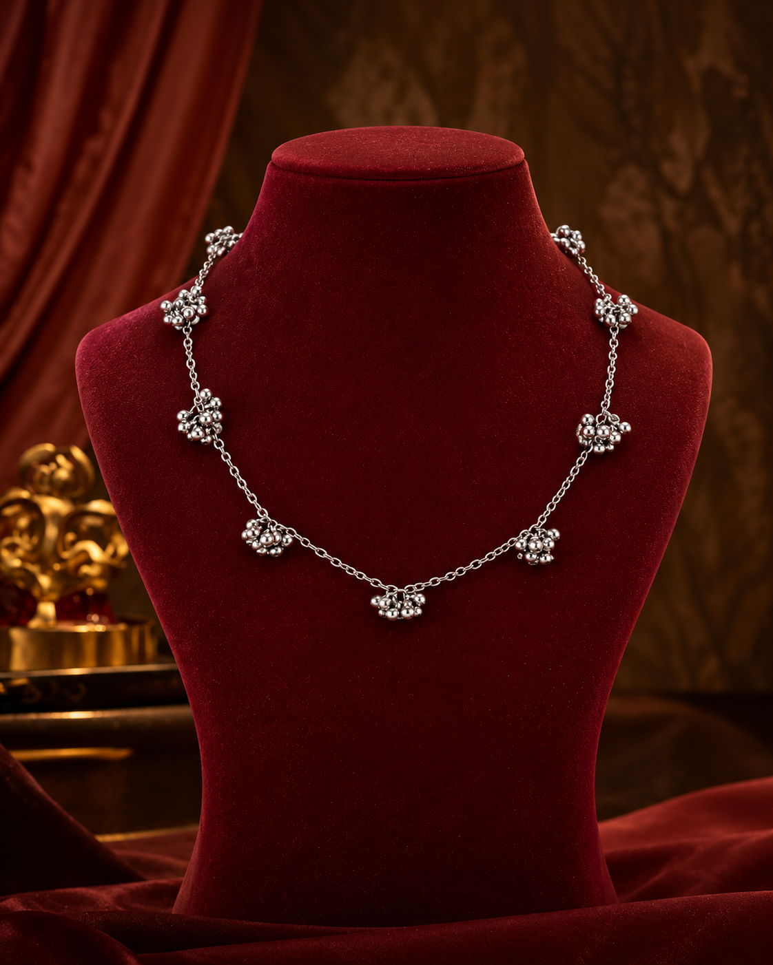 Kesarika Oxidised Necklace