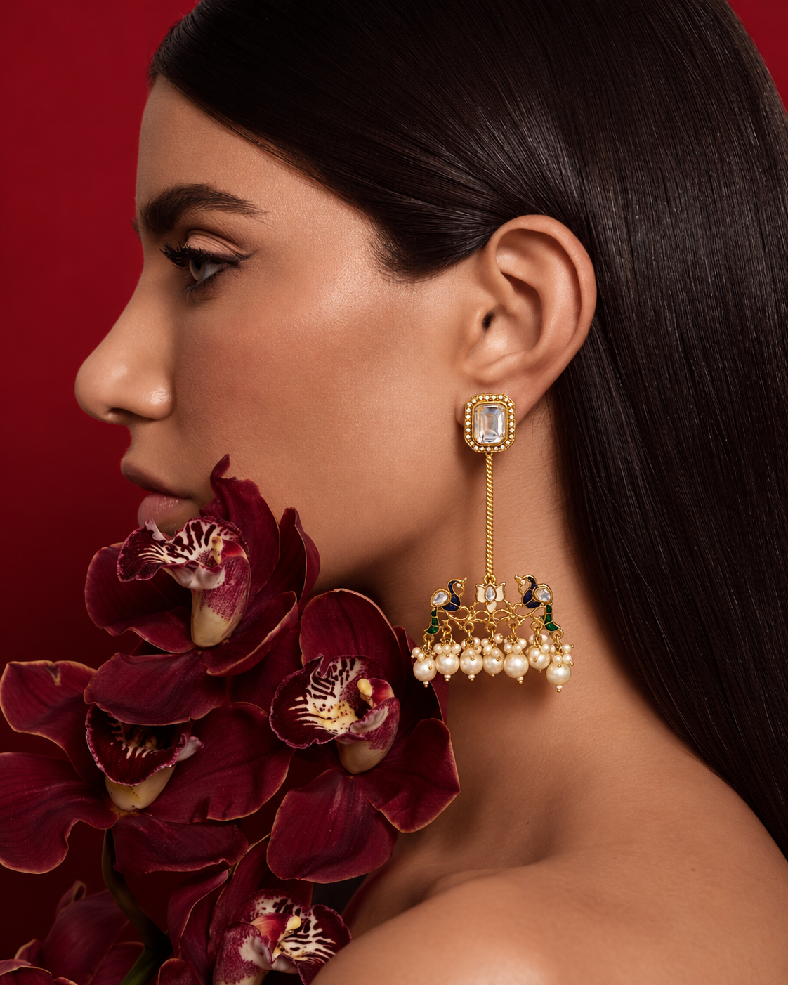 Ivory Rasleen Designer Earring