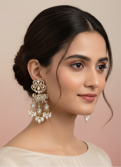 Pearl Vighnesh Designer Zircone Earring