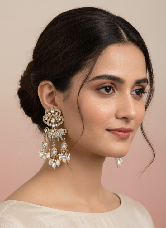 Pearl Vighnesh Designer Zircone Earring