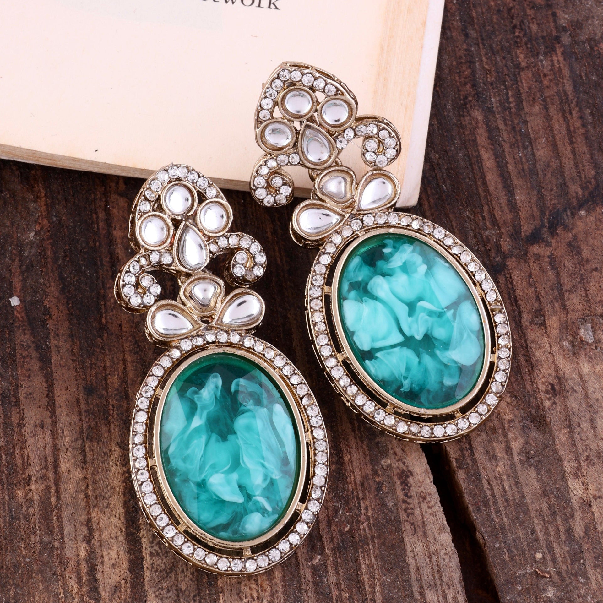 Sage Green Juliet Zircon Earring