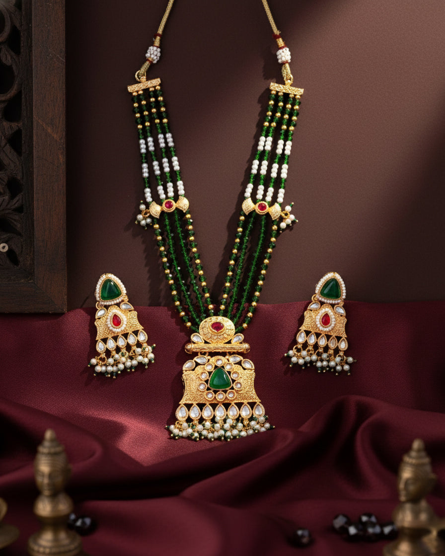 Purnima Rajwada Necklace Set with Earring