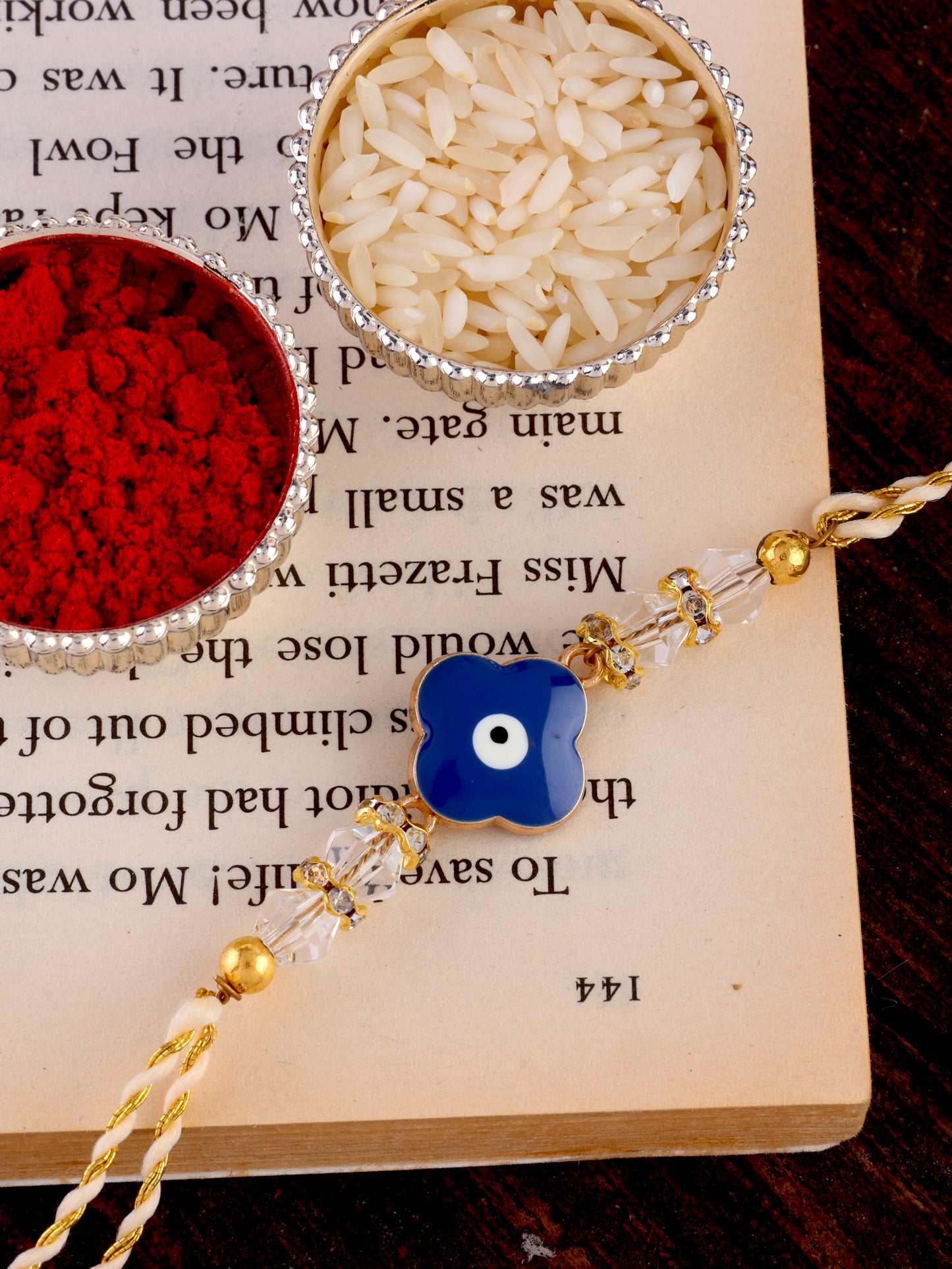 Kavach Evil Eye Rakhi with Tilak Set and Card