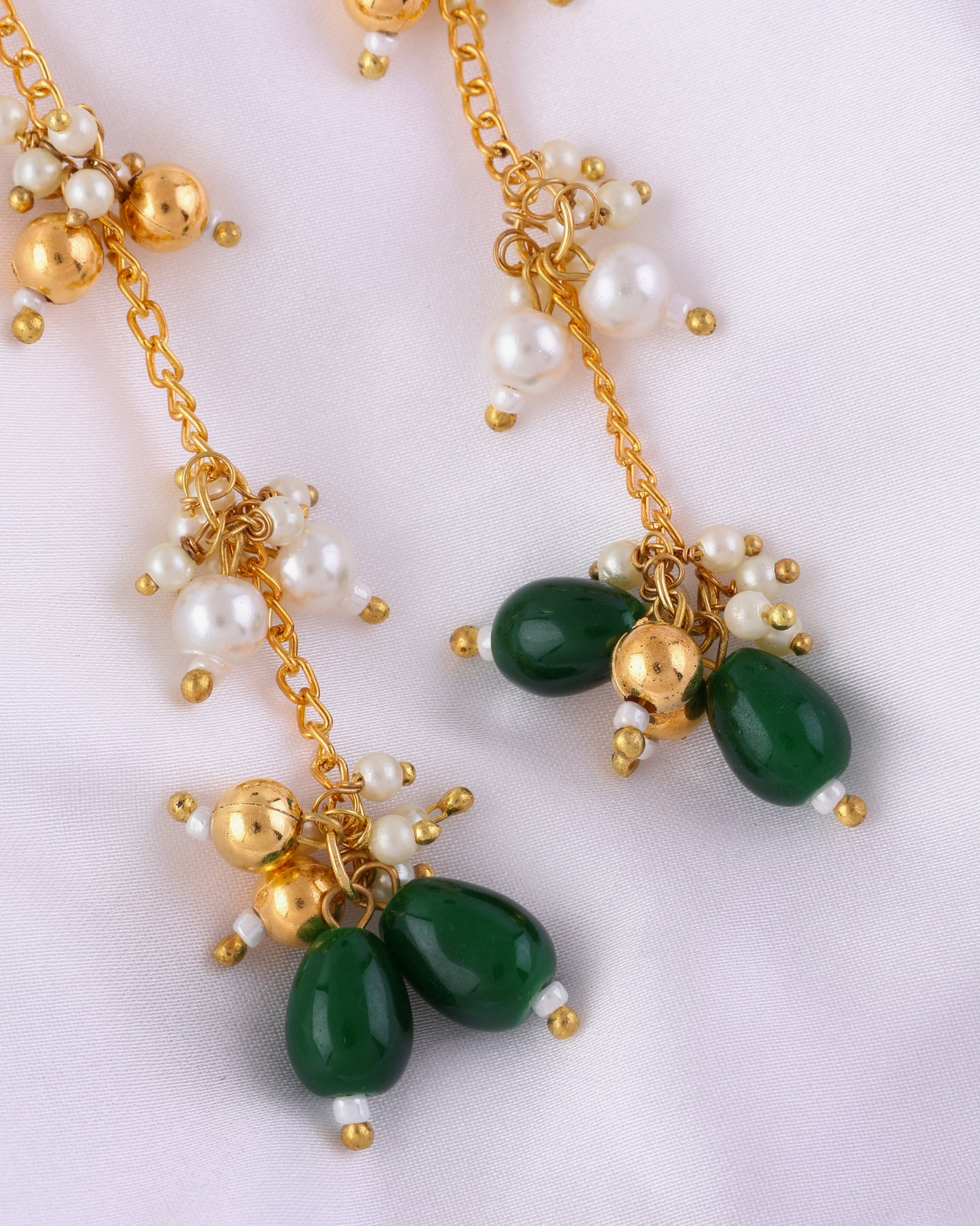 Green Aariz Kashmiri Look Earring