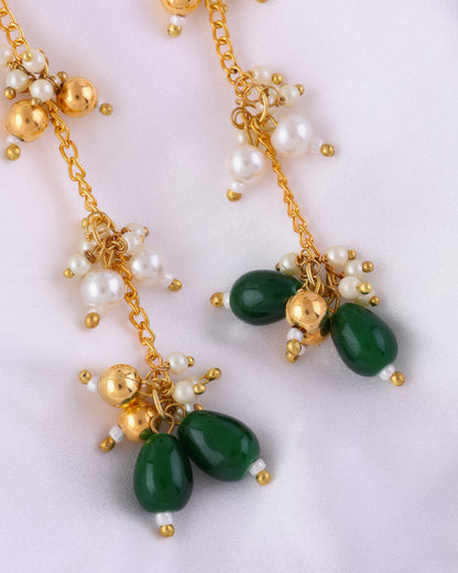 Green Aariz Kashmiri Look Earring