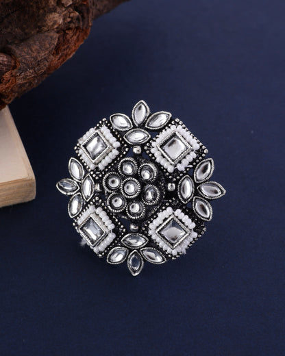 Keshav Boho Statement Ring