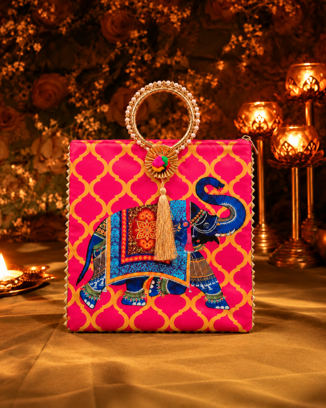 Pink Nimisha Hamper Bag