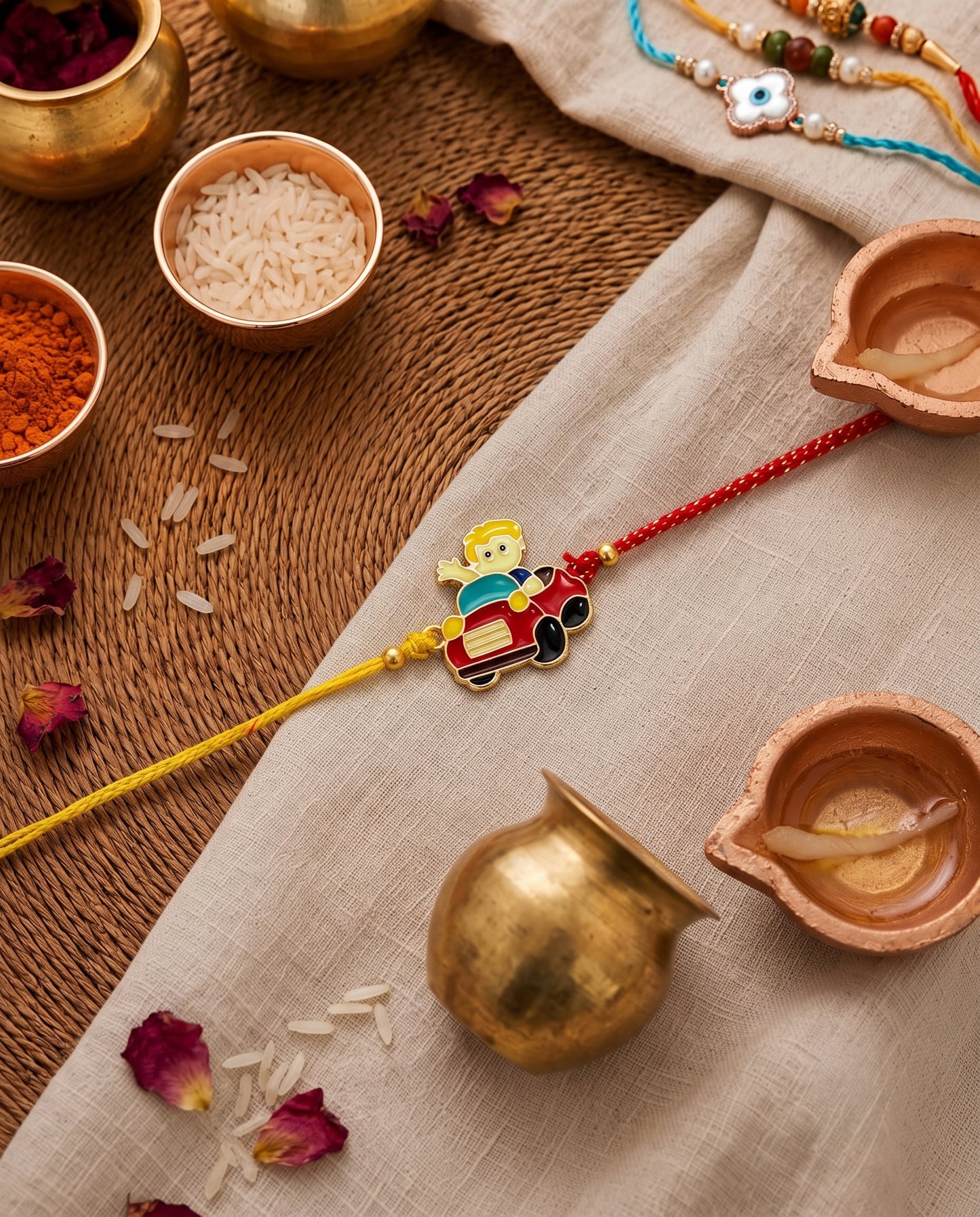 Vroom Vroom Rakhi for Brother | Tilak Set Included
