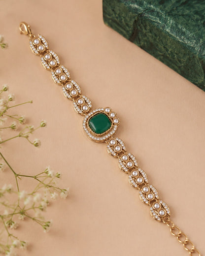 Green Pranvika Indo Western Bracelet