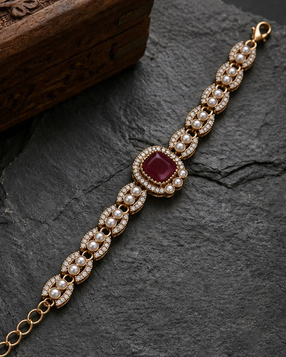 Ruby Pranvika Indo Western Bracelet