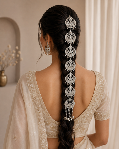 Pearl Avanti Head Chain Bridal Jewellery