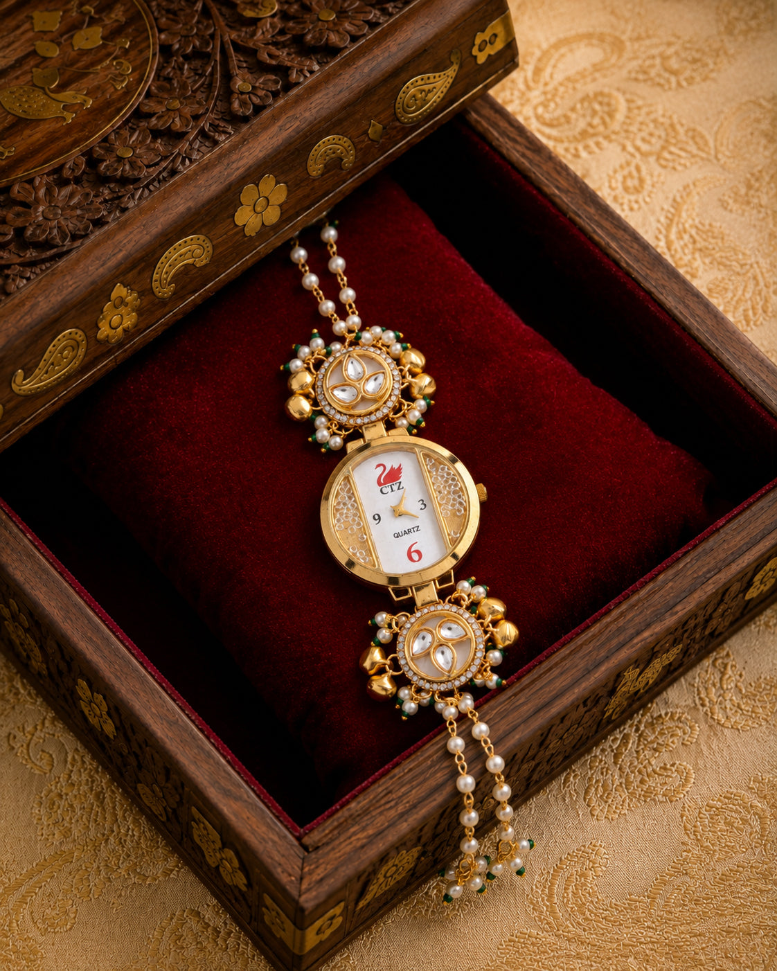Charika Heritage Kashmiri Ethnic Bracelet Watch for Women