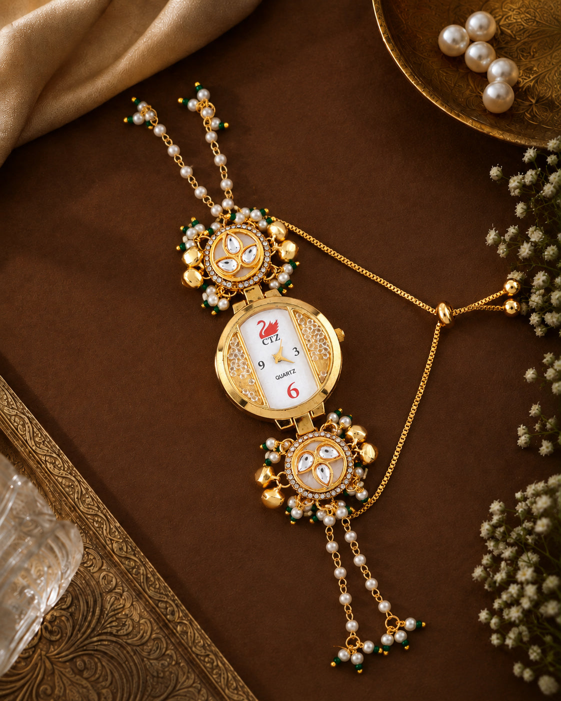 Charika Heritage Kashmiri Ethnic Bracelet Watch for Women