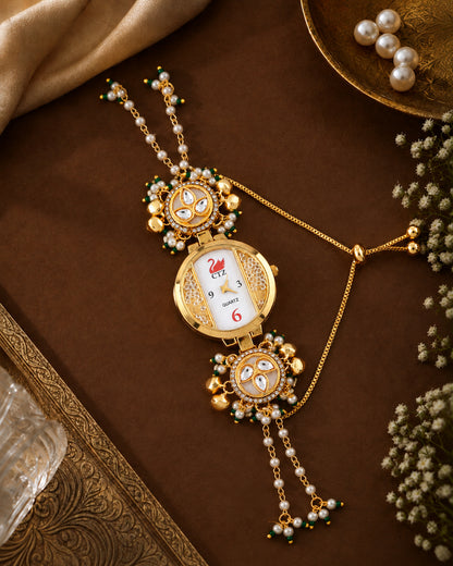 Charika Heritage Kashmiri Ethnic Bracelet Watch for Women