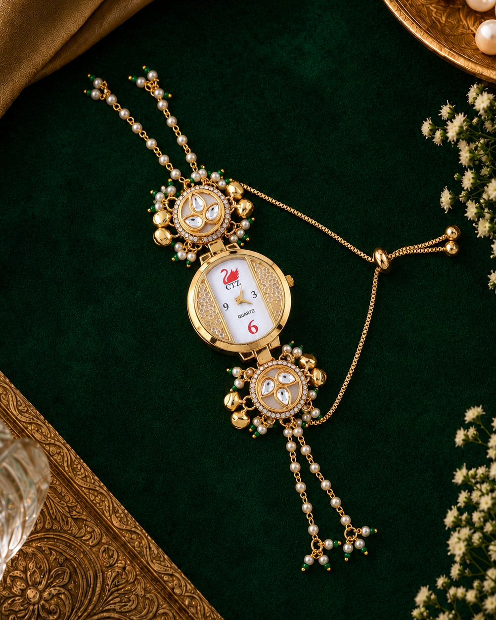 Charika Heritage Kashmiri Ethnic Bracelet Watch for Women