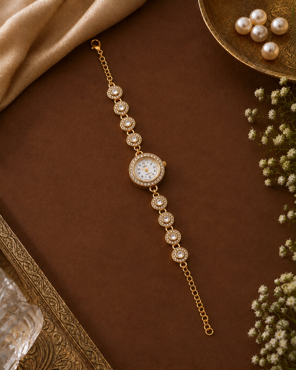 Kshirja Heritage Kashmiri Ethnic Bracelet Watch for Women