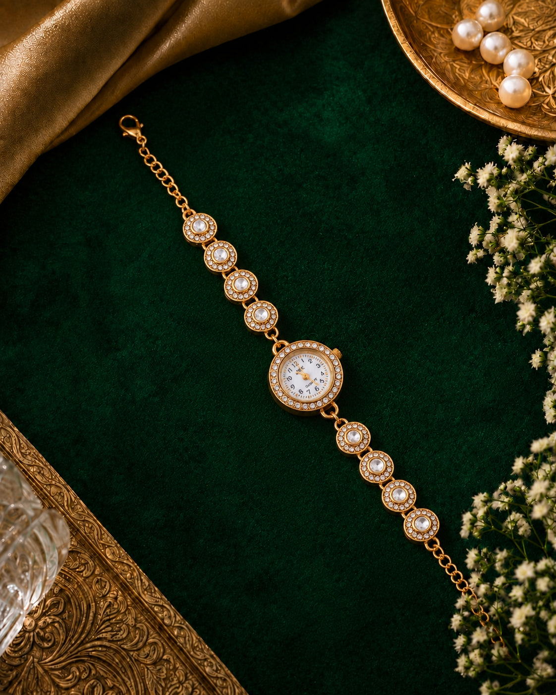 Kshirja Heritage Kashmiri Ethnic Bracelet Watch for Women