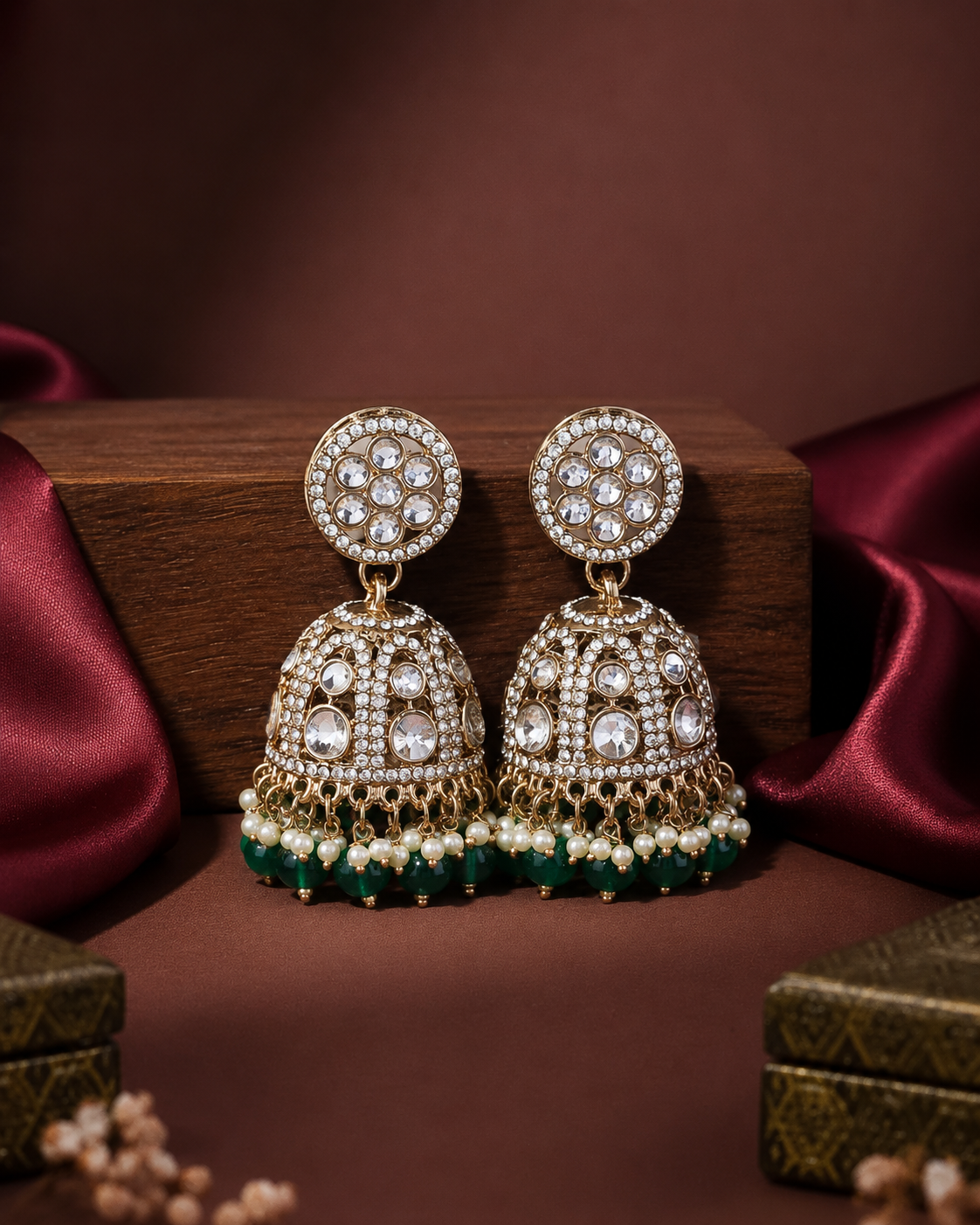 Green Yasmeen Jhumka