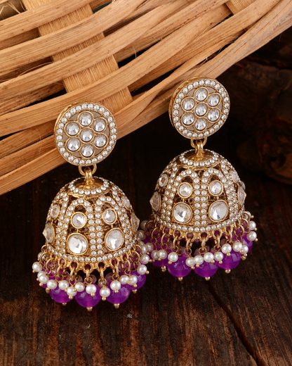 Purple Yasmeen Jhumka