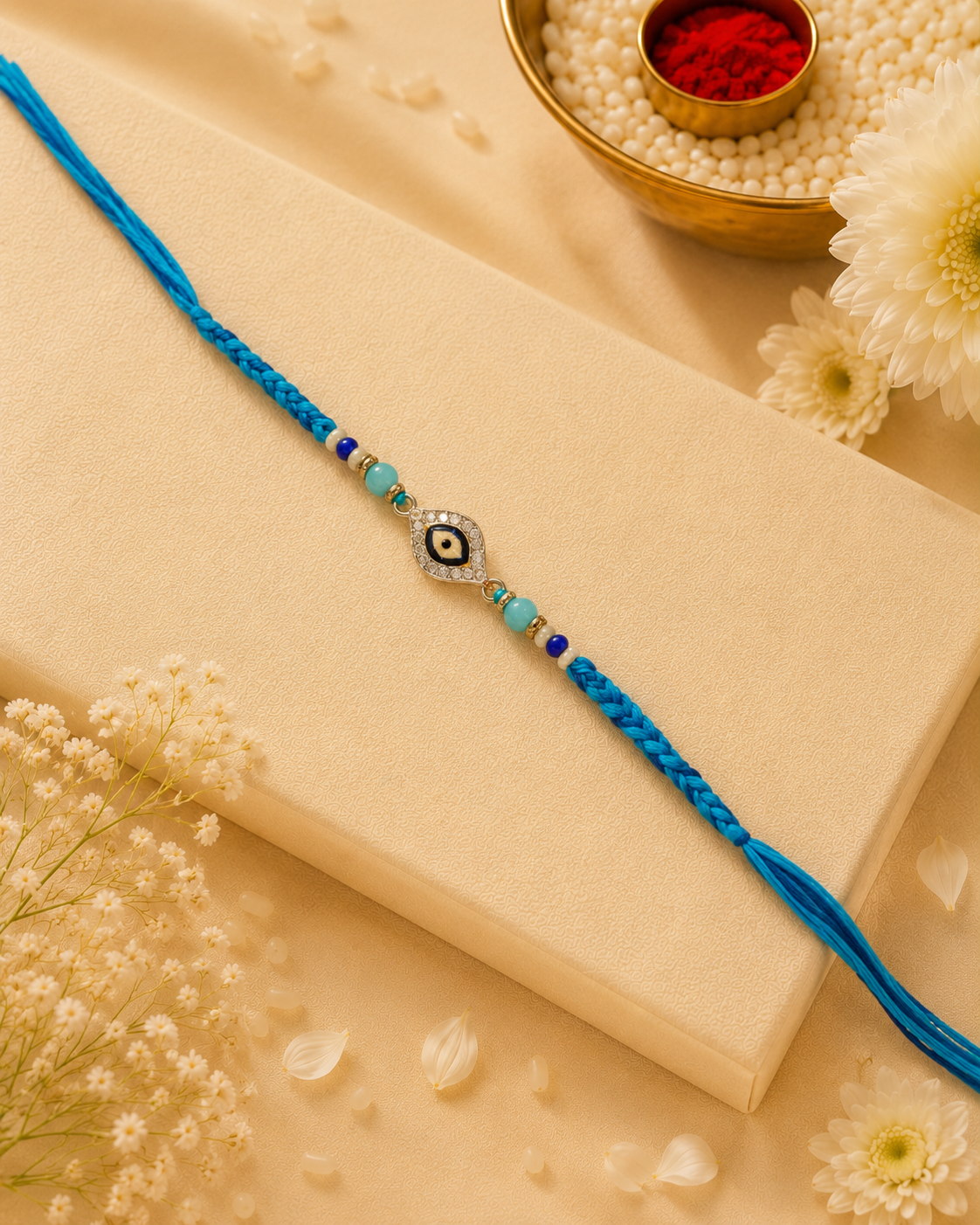 Gulira Evil Eye Rakhi for Brother | Tilak Set Included