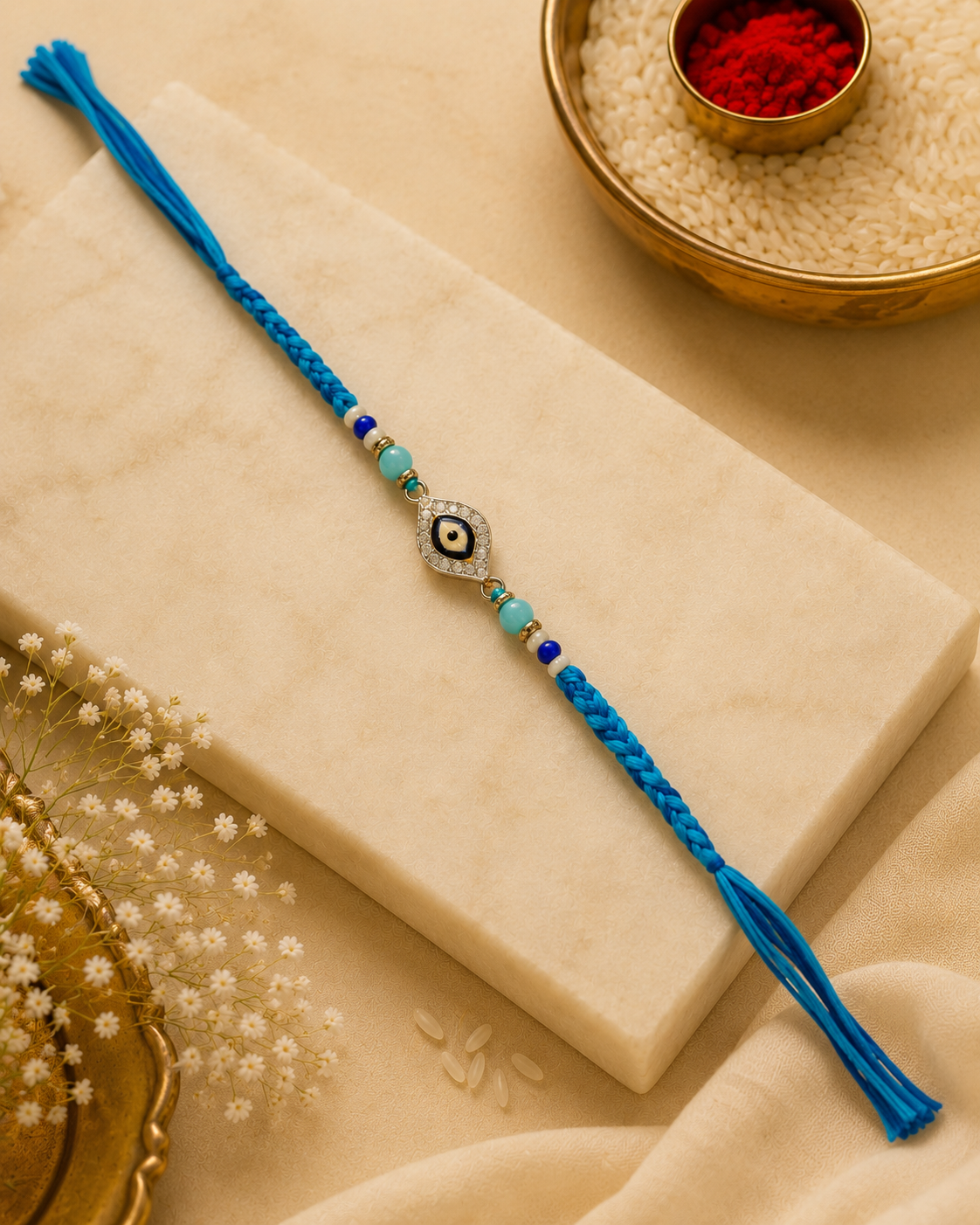 Gulira Evil Eye Rakhi for Brother | Tilak Set Included