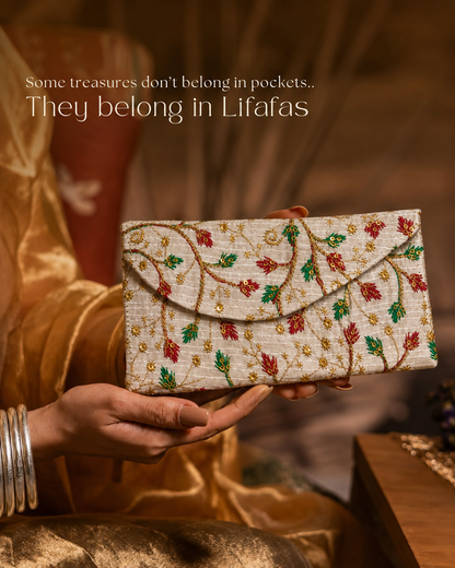 Ethnic Embroidered Cash Envelope For Shagun