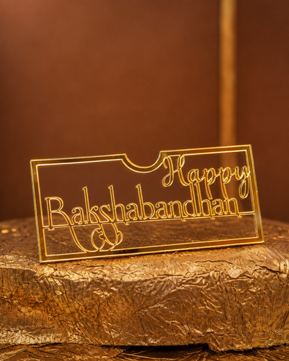 Acrylic Happy Raksha Bandhan Envelope For Shagun