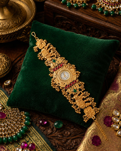 Tathya Heritage Women Dial Embellished Ethnic Analogue Watch