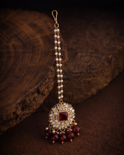 Red Avreet Mirror Mangteeka
