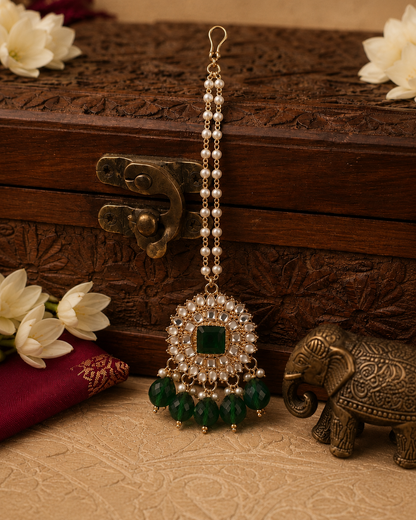 Green Avreet Mirror Mangteeka