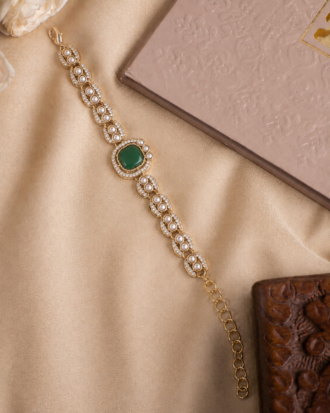 Green Pranvika Indo Western Bracelet