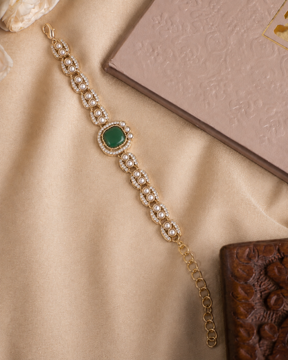 Green Pranvika Indo Western Bracelet
