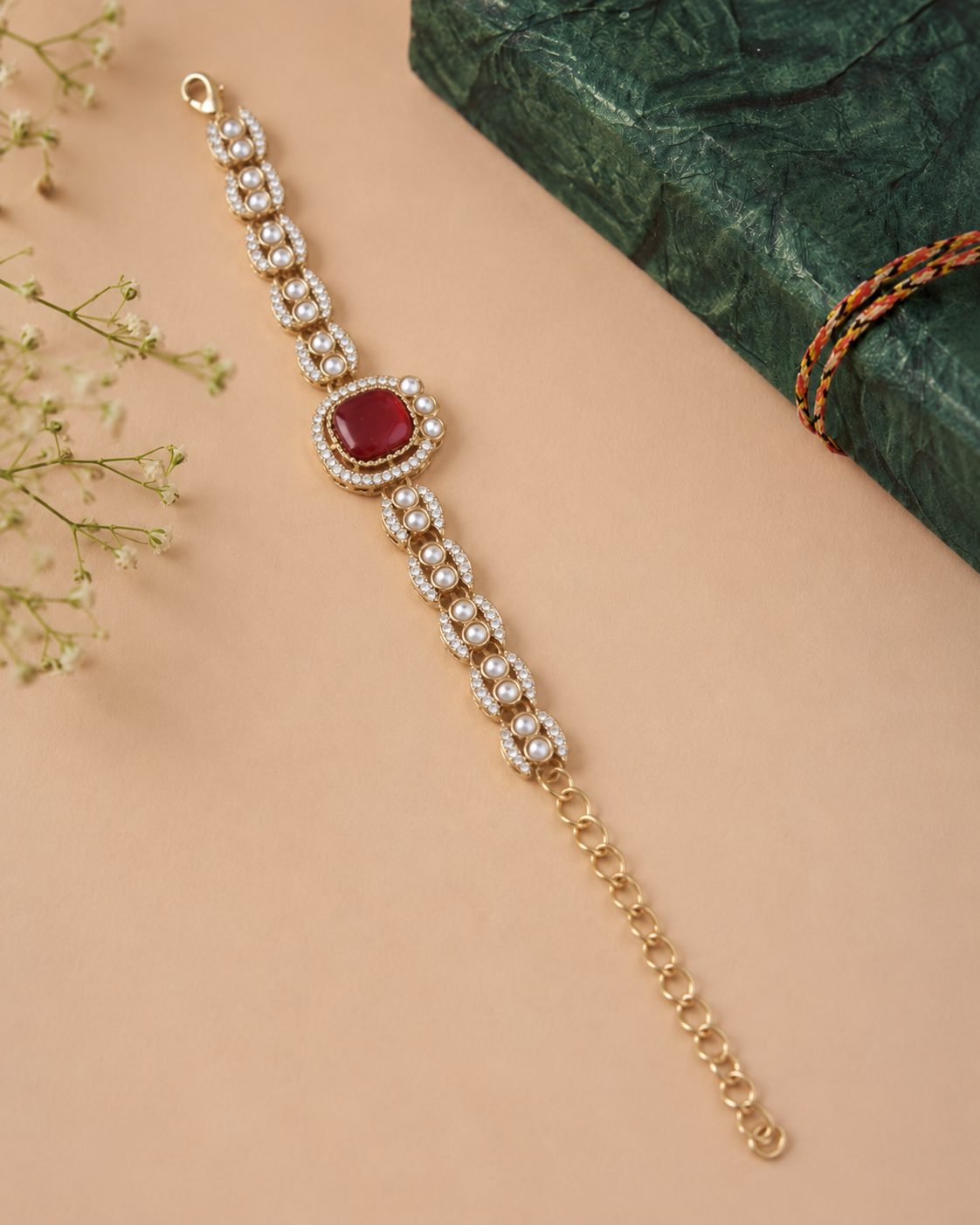 Ruby Pranvika Indo Western Bracelet