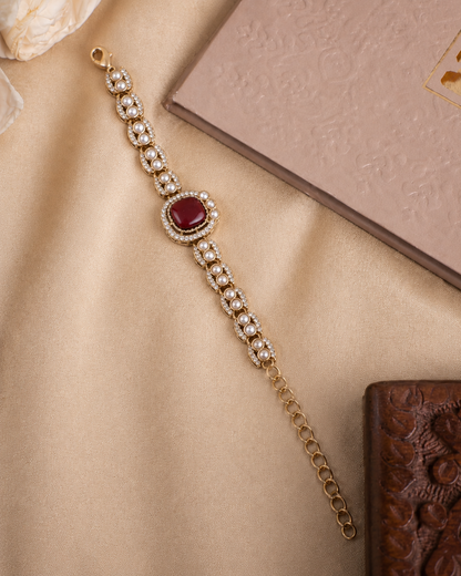 Ruby Pranvika Indo Western Bracelet