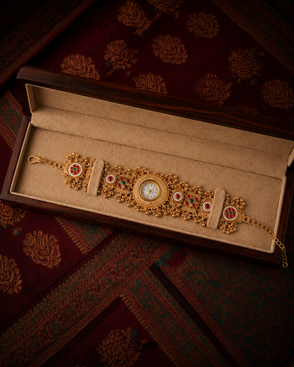 Sagarika Heritage Kashmiri Ethnic Bracelet Watch for Women